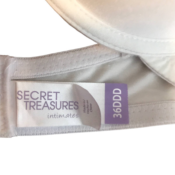 SECRET TREASURES full Coverage Underwire Cream Bra, size 36DDD - Picture 6 of 6